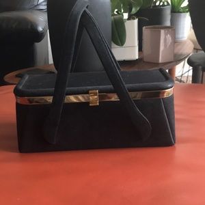 Elegant 50’s Black Box Purse